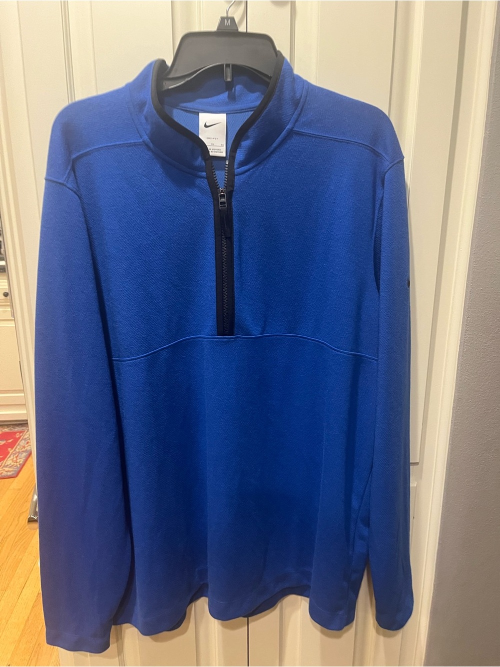 Nike Men's Blue Quarter-Zip Pullover